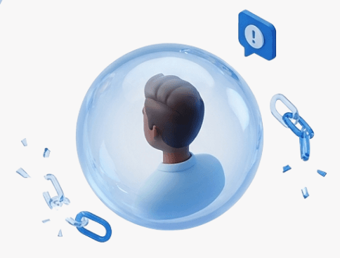 Community member inside a connected sphere